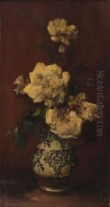 Bouquet De Fleurs Au Vase by Eugene Petit