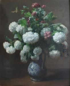 Verbena And Lilac by Eugene Petit