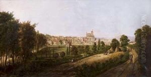 Vue D'une Ville Du Sud De La France by Jean Louis Petit