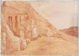 A Folio Of Watercolours Of North Africa by John Louis Petit
