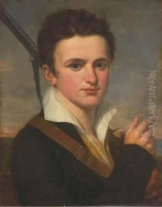Portrait D'un Jeune Homme Au Fusil