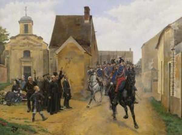 The Regiment's Triumphal Return - view 1