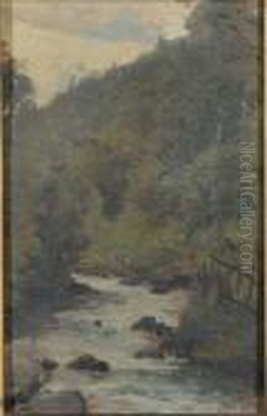 Paesaggio Con Fiume A Usseglio - view 1