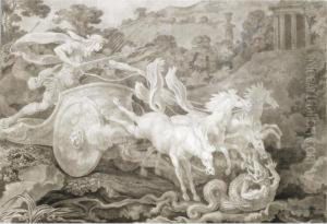 Apollo Destroying The Python by Ennemond-Alexandre Petitot