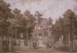 Veduta Del Boschetto D'arcadia Dalla Parte Del Tempio by Ennemond-Alexandre Petitot