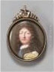 A Miniature Of Louis Xiv, King Of France by Jean I Petitot