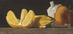 Still Life With Oranges And Banana