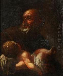 Simeon With The Baby Jesus by Brandl Petr