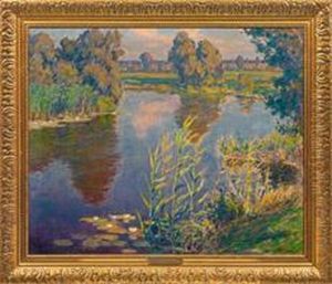 Sommeridylle Am Fluss by Kalpokas Petras