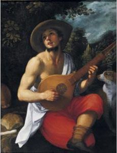 A Youth Playing A Guitar