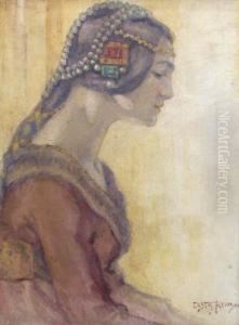 Woman Profile by Costin Petrescu-Dragoe