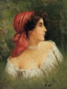 Portrait Einer Jungen Neapolitanerin by Vincenzo Pasquale Petrocelli