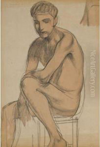 Seated Boy - view 1