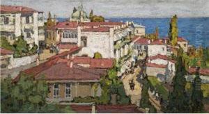 View Of Alupka by Piotr Ivanovich Petrovichev