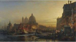 The Eve Of The Celebration, Santa Maria Della Salute, Venice