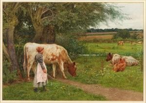 Milking Time by Charles R. Pettafor