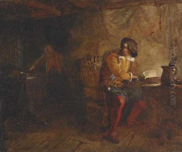 Scholar Catching The Thief In His Chamber - view 1