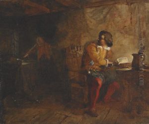Scholar Catching The Thief In His Chamber