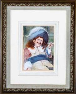 A Cavalier Smoking A Pipe