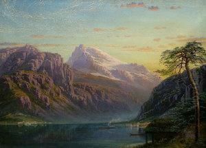 On The Lyster-fiord. Marifjoerer From Near Ronneid
