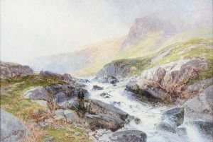 Llyn Idwal's Stream, Rainclearing, Bettwsy-y-coed by Edwin Pettitt
