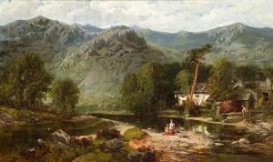 A View Of The Lake District, Thought To Be Easedale Beck, Grasmere