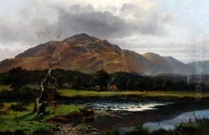 Extensive River Landscape by Joseph Paul Pettitt