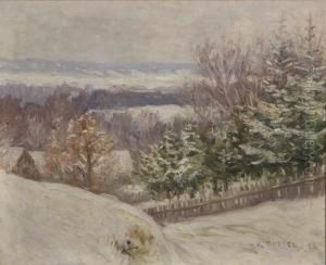 Verschneite Landschaft by Rudolf Petuel