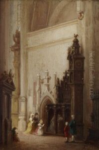 Kircheninterieurs. by Ferdinand Petzl