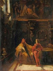 In Der Scuola Di San Rocco In Venedig by Ferdinand Petzl