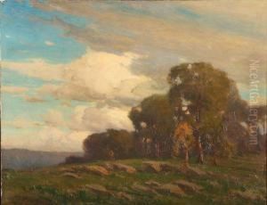 Landscape With Grassy Clearing Near Forest by Frank Charles Peyraud