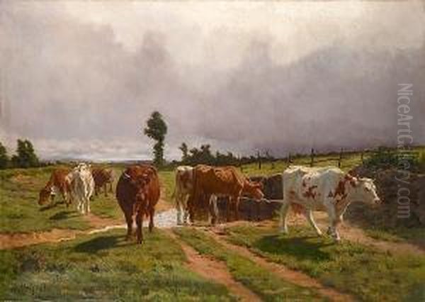 Cattle In A Landscape - view 1