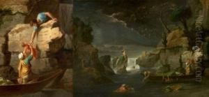 L'hiver Ou Le Deluge D'apres Nicolas Poussin by Jean-Francois-Pierre Peyron