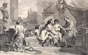 Scene Antique Dans Le Gout Neo-classique by Jean-Francois-Pierre Peyron