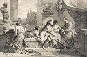 Scene Antique Dans Le Gout Neo-classique. by Jean-Francois-Pierre Peyron