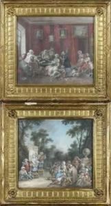 Les Singes Joueurs De Cartes. by Alexis Peyrotte