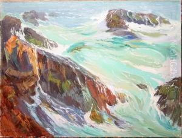 Waves On Rocks - view 1