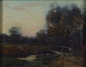 A Pair Of Small Landscapes by Bertha Menzler Peyton