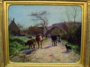 Bergere Et Troupeau