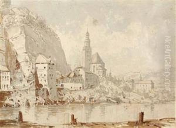 Blick Auf Die Mullner Kirche In Salzburg - view 1