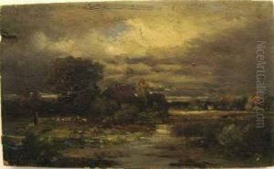 Gewitterwolken Uber Moorlandschaft by Carl H. Pfeiffer