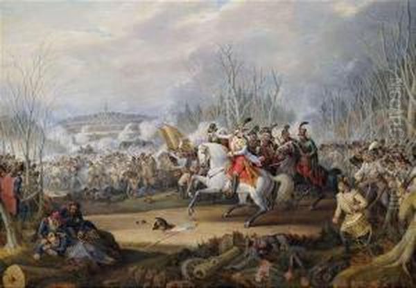 Battle Scene From The Napoleonic Wars. - view 1