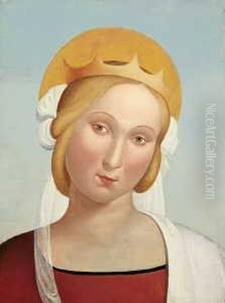 Gekronte Madonna In Rotem Gewand - view 1