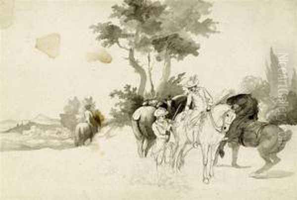 Mostly Studies And Sketches Of Horses, Riding And Hunting Scenes - view 1