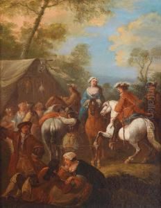 Eine Marketenderszene by Johann Georg Pforr