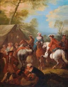 Einemarketenderszene by Johann Georg Pforr