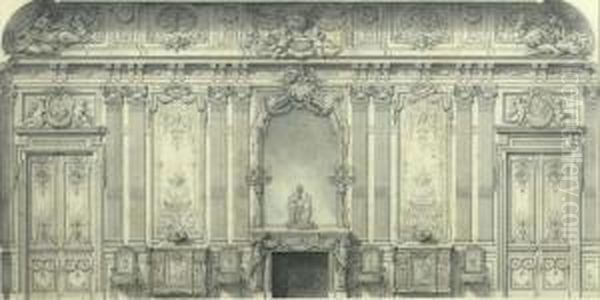 Wall And Room Decoration In Louis Xvi Style. - view 1