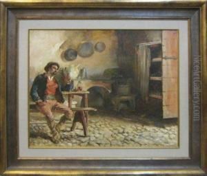Interieur Romain. by Leon Philippet