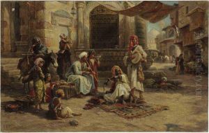 The Snake Charmer by Paul Dominique Philippoteaux