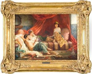 Interno Con Odalische by Paul Dominique Philippoteaux